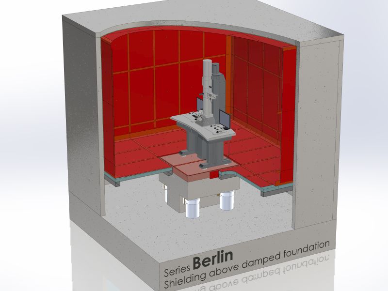 Berlin 系列：磁性部分房间屏蔽，适用于有阻尼基础的房间